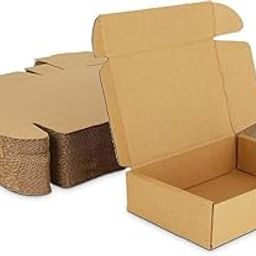 Premium Eco-Friendly 6x4x2 Inch Brown 3-Ply Corrugated Self-Lock Boxes – Durable Recyclable Packaging, Pack of 50 (PACK OF -25)-image-54