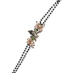 Handcrafted Bhabhi Rakhi with Golden Beads, Floral Motifs & Brass Chain – Elegant Rakhi for Bhabhi, Raksha Bandhan Gift-image-76