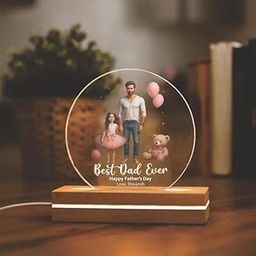 CRAFTY MARVELS Customized LED Night Lamp for Fathers Day | Multicolor Light with App Control | Unique Text Gift for Dad, Papa, Grandpa, Design 10-image-35
