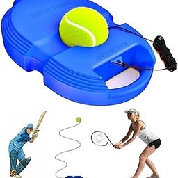 Self-Practice Rebound Ball with String | Cricket and Tennis Trainer | Convenient Solo Training | Self-Practice Set (No Racket Included) (Multicolor)-32