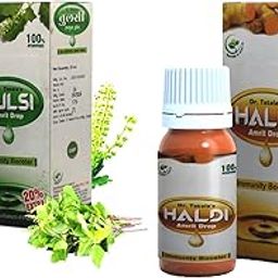 Dr. Totala's Tulsi And Haldi Amrit Combo Drop 25ml With 20 Percent Extra | Ayurvedic Herbal Liquid Formulation | Plant Based Ingredients | Sugar Free Formula | Traditional Blend | GMP Certified-image-51