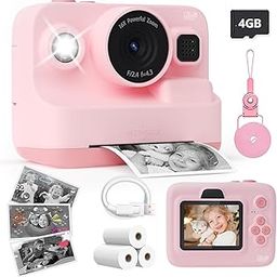 CADDLE & TOES Instant Print Camera for Kids - 2.4 Inch Kids Camera Instant Print with Print Paper & 4G Card- Kids Toys HD Digital Camera as Christams Birthday Gifts for Girls Boys Age 3-12 (Pink)-25