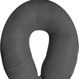 Nitsha Velvet Neck Travel Pillow Multipurpose Comfortable Head Rest Neck Holder Pillow Grey Color-44