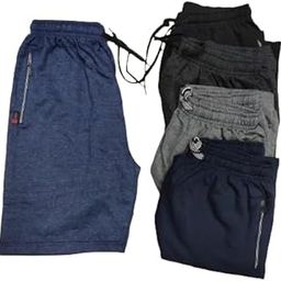 ELLAI STYLE ICON 5 Pieces Zip Men's Shorts for Casual | 100% Cotton | Yoga & Gym | Sportswear | Running Shorts | Sleep wear | Night Wear | Jogging Shorts-picture-20