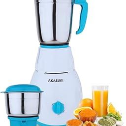 Akasuki A2J ISI Certified Juicer Mixer Grinder | Powerfull 500 Watt Copper Motor with 1 Year Warranty | 2 Jars for Smoothies, Milk Shakes, Juices and Chutney, Dry Grinding, etc (Blue)-picture-22