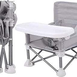 Delavala Travel Booster Seat with Tray, Upgraded Toddler Portable Baby Chair, Booster Seat for Dining Table, Stable and Foldable Booster Baby Chair for Indoor/Outdoor use Toddlers 6 to 36 Months-image-93