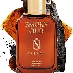 Nisara Smoky Oud Perfume For Men 100 ml | Long Lasting Eau De Parfum | Tobacco Woody Fragrance | With Black pepper, Bergamot, Sandalwood, Patchouli, Oud wood, Amber Notes | EDP Scent Spray for men | Premium Perfume For Him-image-84