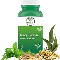 Vedicura Lung Cleanse: Ayurvedic Lung Detox Supplement & Herbal Respiratory Support For Men & Women - 30 Vegan Capsules - Pack of 1-13
