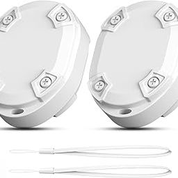 Eelexa Upgrade Air Tags: Key Finder Item Trackers Work for Apple Find My (iOS Only) Smart Tag for Luggage Keys Backpack, IP68 Waterproof,3-Year Battery Life (White, 2 Pack)-image-57