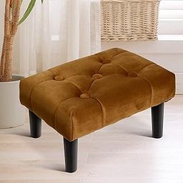 Woodilla LuxuryLounge Footrest Stool for Living Room/Wooden Stool/Foot Stool/Office Stool/Stool for Kitchen/Small Step Stool for Living Room/Ottoman/Cushion Stool(Brown)-image-54