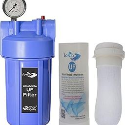IONIX Washable UF membrane with 3 connection option 1/2 inch, 3/4 inch & 1 inch | Washable UF 5 Year Shelf life, wash and Reuse, Use with Main line, washing machine, Geyser, Full set included-image-24