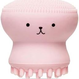 dilivingo Octopus Design Silicone Facial Cleansing Brush Face Exfoliate Massage Beauty Tool & Loofah For Bath Sponge,Bathing Scrub (Pack of 1) (Pink)-image-88