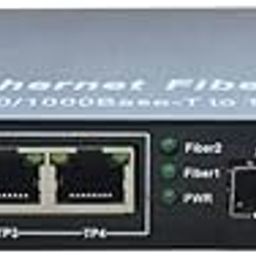 Hanutech 10/100/1000Mbps Unmanaged 2SFP 4RJ45 Etherent to Fiber Optic Switch Gigabit Media Converter 1000Mbps Fiber Optical Trasnceiver Switch-13