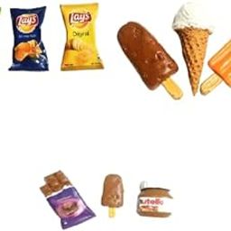 BRIKSHI Fridge Magnet Miniature Food 3D Fridge Magnet Best Souvenir Gift 100% Made in India (lays/Icecream/nultila)||D1-image-49