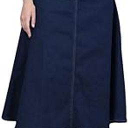 Blue Denim Skirt for Women and Girls, Western Stylish Jeans Skirt, Made of Cotton, Perfect for Casual, Formal, Travel, Office or Festive Occasions, Plus for Women-image-96