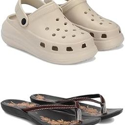 Premium Comfortable Regular Wear Clogs for Women with Stylish Flats Fashion Slippers for Women's & Girls Combo-OO1-O19-6 Brown(COMBO(2)-OO1-O19-6_BZ)-image-127