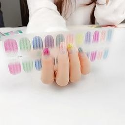 Havilah Nail Sticker 22 Fingers Shiny Onion Powder Starry Waterproof Nail Sticker Model 16-image-97