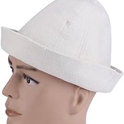 AUNMAS Natural White Wool Felt Sauna Hat Russian Unisex Lightweight Banya Not Embroidered Bathing Steaming Cap with Hanging Loop-image-40