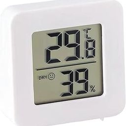 we3 Temperature Humidity Monitor for Home, Office Room Digital Hygrometer Thermometer with LCD Display (White - Pack of 1)-95