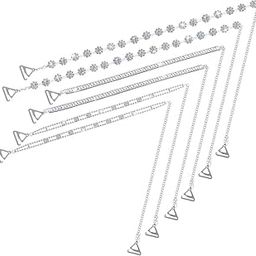 Rhinestone Bra Straps, Removable and Adjustable, 3 Pairs, 3 Styles, Wedding Accessories for Women-image-32