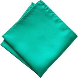 Satin Plain and Solid Pocket Square (Light Green, Free Size)-image-85