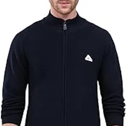 monte carlo Men Regular Fit Mock Neck Solid Zip Closure Full Sleeve Pullover-picture-19