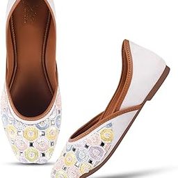 Handcrafted Multi-Color Ethnic Mojari for Women | Trendy Slip-On Footwear-image-19
