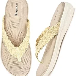 health fit Super Soft Ortho Care Bounce Back Anti-Skid Doubleu Flip-Flops for women's/Grils-Slippers/Doctor Chappal & Footwear-Women's/Girls 09 CR UK-7-picture-21