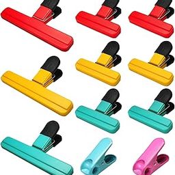 Aranray 11 Pack Chip Clips Bag Clips Food Bag Clips for Food Packages Chips Storage Bags Heavy Duty Snack Kitchen Potato (3 Large, 6 Small & 2 Round, Bright Style)-image-25