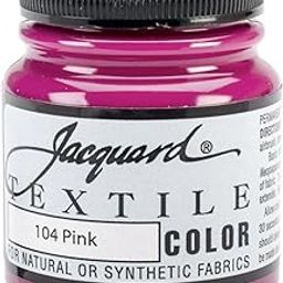 Jacquard Products Jacquard Textile Color Fabric Paint, 2.25-Ounce, Pink-2