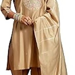 Women's Silk Blend Kurta Set-image-46