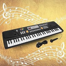KID KRAZE 61 Keys Big Piano Portable Keyboard with Microphone | Electronic Keyboards for Kids and Beginners | Musical Toys for Boys and Girls - K61-A9-image-4