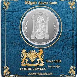 Lords Jewels Tirupati Bala Ji 50 Gram BIS Hallmarked 999 Purity Silver Coin-picture-22