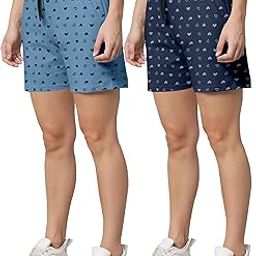 Women's Regular Shorts | Ultra-Soft Fabric | Elastic Waistband for Comfort | Trendy Design for Casual Nightwear| Pack of 1-image-53