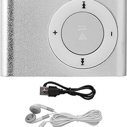 MP3 Player,Digital Music Media Player with Back Clip,MP3 Music Player with Earphone and USB Cable,Lightweight Portable MP3 Player for Sport and Running(Silver)-image-41