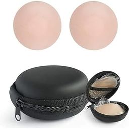 Reusable Silicone Nipple Covers, 2 Pairs with Storage Case, Beige-image-58
