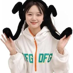 Earmuffs Cute Plush Animal Ear Warmers for Women & Girls | Fluffy Furry Ear Muffs for Winter | Fluffy Furry Ear Muffs | Adorable Bunny Fluffy Ear Warmers (Pink)-image-98
