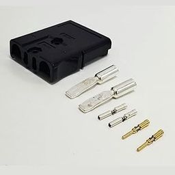 Anderson Connector, SB 75, 4 Pins With Silver plated Lugs for Upto 7 AWG Silicone Flexible Wire, for Battery's,UPS, Inverter,Solar Chargers. (1 Pair)-21