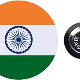 Gift Articlewala Indian Flag Lapel Pin with Magnet - Circle Shaped - Perfect for Independence Day, Republic Day, and Patriotic Events - 25 mm dia-image-13