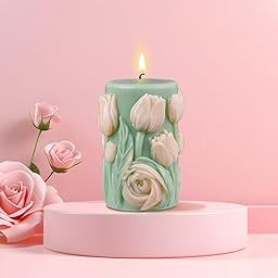 Smello`s Tulip Garden Candle Mould, Silicon Mould for Art & Craft (SCM 243)-image-23