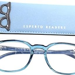 Esperto Readers Rainy Unisex Reading Glasses +1.00 to +3.00 Power - European Crystal Blue (+2.00)-image-40