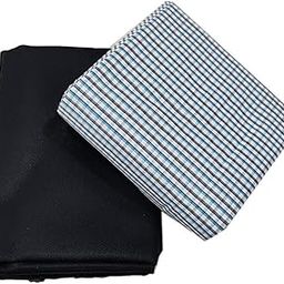 Trouser Shirt Fabric Combo Box (CheckShirt- Black Pant, Unstitched, All Weather Fabric)-image-71