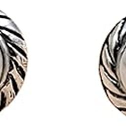 Silver Pearl Round Stud Earrings Silver Oxidised Stud Earrings Vintage Jewel Art Handmade Gift Solid 925 Gift for Mother Sister | With Authenticity Certificate & 925 Stamp-image-20