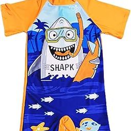 FancyDressWale Swimming Suit for Girls and Boys, Half Sleeves Swim wear Multicolor-image-60