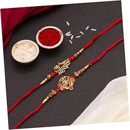 CraftVatika Rakhi Set of 2 for Brother Hanuman Ji Rakhi for Kids Bhaiya Brother Shiva Rakhi for Bhai Designer Rakhi Combo Set with Greeting Card-image-52