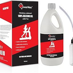 PowerMax Fitness® PMS-1000 Multi-Purpose 100% Pure Silicone Treadmill Lubricant, Full Belt Width Lubrication, No Odor & No Propellants, Nozzle Cap for Easy Application for All Treadmills-image-4