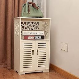 SS ARTS Decorative Multi Purpose Waterproof Storage Organiser for Livingroom and Bathroom Cabinet (White)-image-37