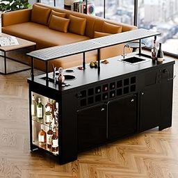 by SpeedX - Double Model X Home Bar Cabinet with Built in 2 Units of 30L Fridge and Modular Sink with Tap (Wheels at The Bottom)-image-16