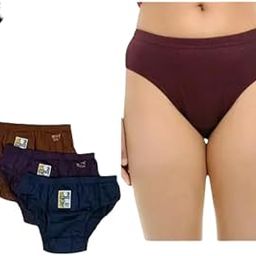 Women Panty 3 pics Set Women Bikini Multicolor Cotton Panty (Pack of 3)| Daily use | Cotton Panty| Plane Panty | Daily Deals Deal of The Day | Bikni | Sports Panty | Sports Bra-image-91