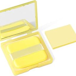 MAYCREATE® Blotting Paper for Oily Skin, 200pcs Face Oil Blotting Paper Oil Sheets Kit, Mango Natural Carbon Linen Oil Absorbing Paper for Face, Built-in Mirror & Powder Puff for Women and Men-image-17